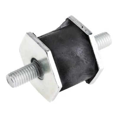 RS PRO Hexagonal M8 Anti-Vibration Mount, 30 kg Compression, 32 mm OD, 27 mm Height, Mild Steel Rubber 171-2656