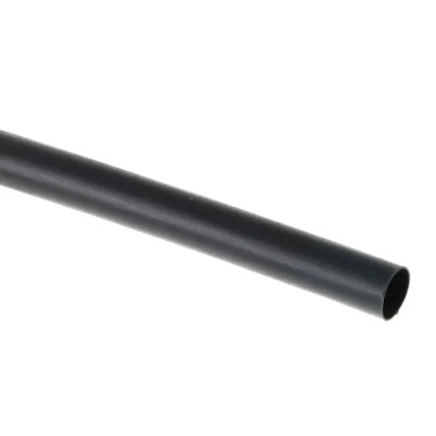RS PRO Heat Shrink Tubing, Black, 6.4 mm Sleeve Diameter, 1.2m Length, Polyolefin, 2:1 Ratio CGPT-6.4/3.2-0-STK