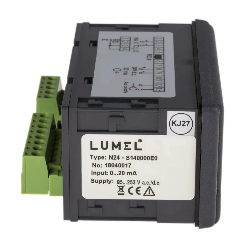 Lumel N24-S140000E0 LED Digital Panel Multifunction Meter, 0–20 mA, 92 x 45 mm, 4-Digit Display