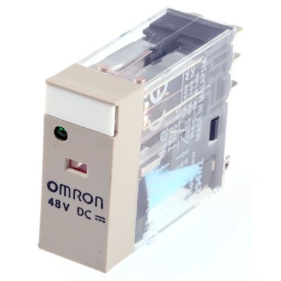Omron Power Relay DPDT 48V DC Coil 5A Switching Current Solder Terminal G2R-2-SN 48VDC (S)