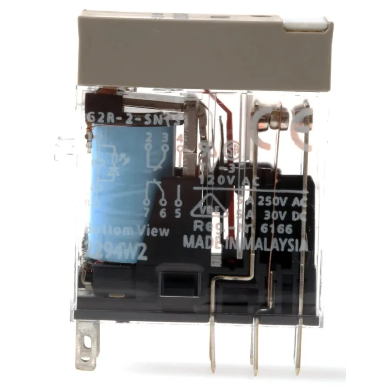 Omron Power Relay DPDT 48V DC Coil 5A Switching Current Solder Terminal G2R-2-SN 48VDC (S)