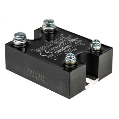 Celduc SC8 Series Solid State Relay 50A, Panel Mount, 520Vrms Load, 30V DC Control SC864110