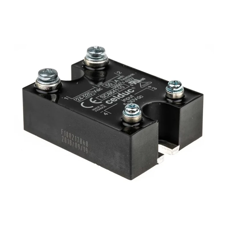 Celduc SC8 Series Solid State Relay 50A, Panel Mount, 520Vrms Load, 30V DC Control SC864110