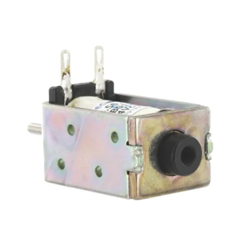 Mecalectro Linear Solenoid 24V DC Push Action, 36.8mm Length, 25mm Width, 20mm Depth, 7N Magnetic Force, 7.5W Power 855AA62