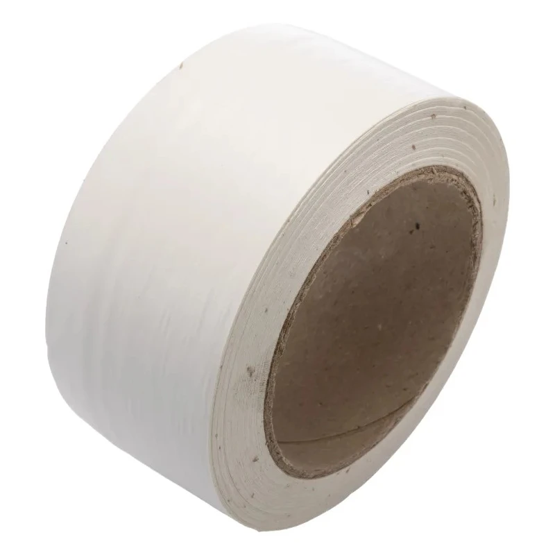 RS PRO White Polyvinyl Chloride Hazard Tape 33m Length, 50mm Width, 0.14mm Thickness, Rubber Resin Adhesive 171-9697