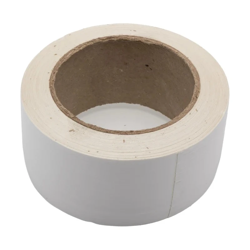 RS PRO White Polyvinyl Chloride Hazard Tape 33m Length, 50mm Width, 0.14mm Thickness, Rubber Resin Adhesive 171-9697