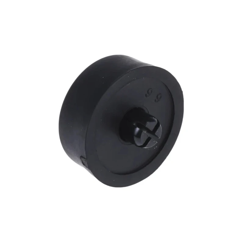 RS PRO Round Anti-Vibration Mount Rubber Foot, 15 mm Outside Diameter, 6 mm Height, Screw Mount 172-0876