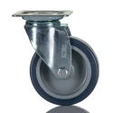 Tente Swivel Castor, Polyurethane Wheel, 75 mm Diameter, 60 kg Capacity, Plain Bearing, 1470PAO075P40