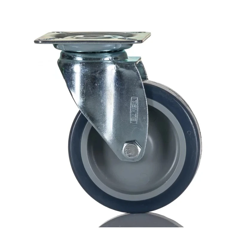 Tente Swivel Castor, Polyurethane Wheel, 75 mm Diameter, 60 kg Capacity, Plain Bearing, 1470PAO075P40
