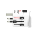 SKROSS Travel Adapter, World Dual USB, Australia, USA, Switzerland, UK, Pro Light, 250V, 6.3A, 1575W SKR-0084