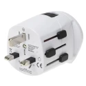 SKROSS Travel Adapter, World Dual USB, Australia, USA, Switzerland, UK, Pro Light, 250V, 6.3A, 1575W SKR-0084