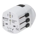 SKROSS Travel Adapter, World Dual USB, Australia, USA, Switzerland, UK, Pro Light, 250V, 6.3A, 1575W SKR-0084