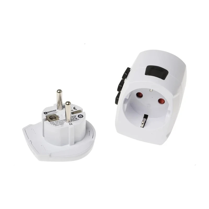 SKROSS Travel Adapter, World Dual USB, Australia, USA, Switzerland, UK, Pro Light, 250V, 6.3A, 1575W SKR-0084