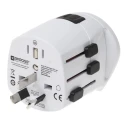 SKROSS Travel Adapter, World Dual USB, Australia, USA, Switzerland, UK, Pro Light, 250V, 6.3A, 1575W SKR-0084