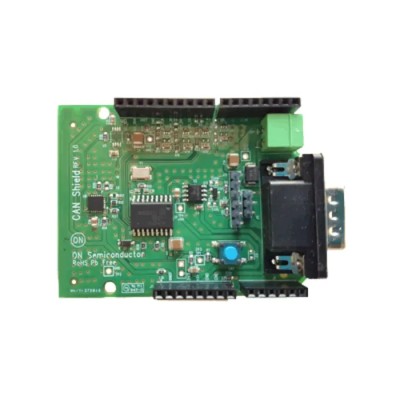 onsemi CAN Driver Shield Evaluation Board, Analogue/Digital, 3.3V/5V, 20MHz, NCV7342D13R2G, PCA9655EMTTXG CAN-GEVB