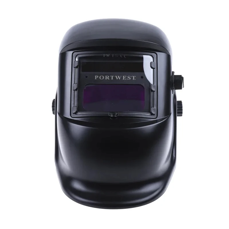 Portwest Auto-Darkening Welding Helmet CR2032, Lithium-Manganese Button Cell, Adjustable Headband, Silver