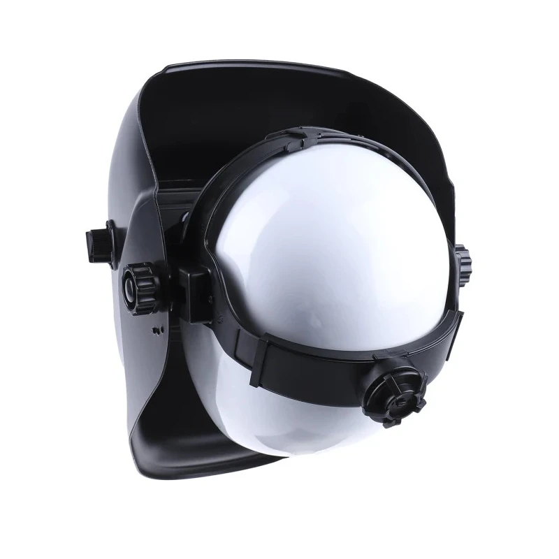Portwest Auto-Darkening Welding Helmet CR2032, Lithium-Manganese Button Cell, Adjustable Headband, Silver