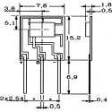 Honeywell Hall Effect Sensor Flat Body, Ratiometric Output, Through Hole, Threaded Barrel, Probe Mounting, 12.6V, 30mA SS94A1