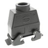 HARTING Han B Heavy Duty Power Connector Hood, 2 Lever, IP65, Die Cast Aluminium, 16B, Top Cable Entry, 09300160730