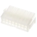 Molex Mini-Fit Jr Male Connector Housing 4.2mm Pitch 16 Way 2 Row Straight Panel Mount Nylon 39-01-2161