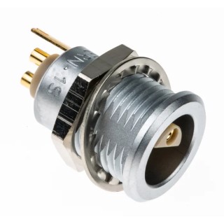 RS PRO Circular Connector, 2 Contacts, Panel Mount, 14 mm, Socket, Female, IP50, Solder, 15A ERN.1S.302.CLL