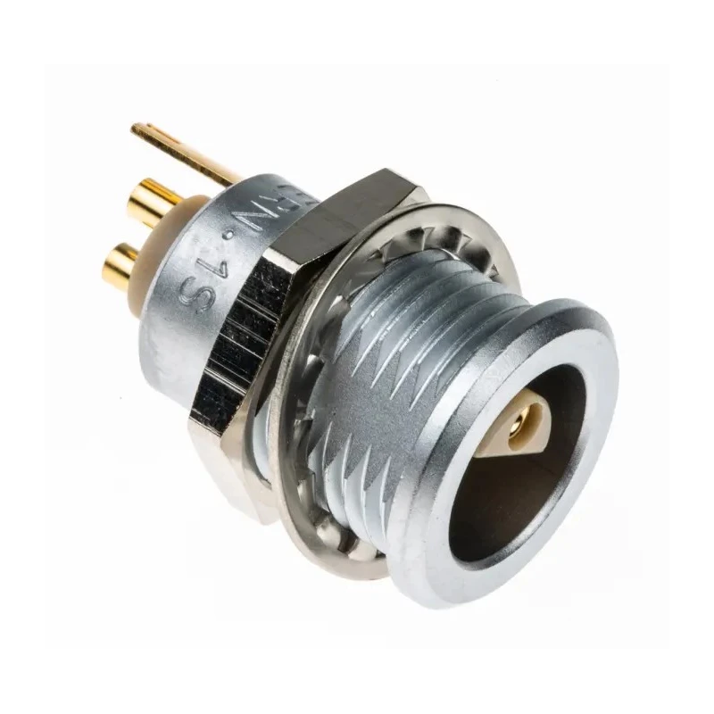 RS PRO Circular Connector, 2 Contacts, Panel Mount, 14 mm, Socket, Female, IP50, Solder, 15A ERN.1S.302.CLL