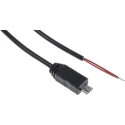 RS PRO USB Cable Male Micro USB Type B to Unterminated Black 1.8m 173-3531