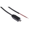 RS PRO USB Cable Male Micro USB Type B to Unterminated Black 1.8m 173-3531