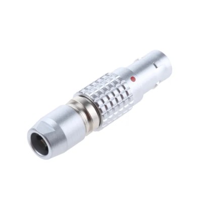LEMO Circular Connector 4 Contacts Cable 9.5 mm Plug Male IP50 Brass Solder Push-Pull FGG.0B.304.CLAD42