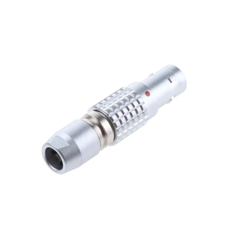 LEMO Circular Connector 4 Contacts Cable 9.5 mm Plug Male IP50 Brass Solder Push-Pull FGG.0B.304.CLAD42