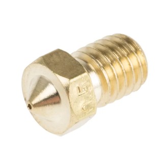 RS PRO 3D Printer Brass Nozzle 0.5 mm M6 Thread 173-4717