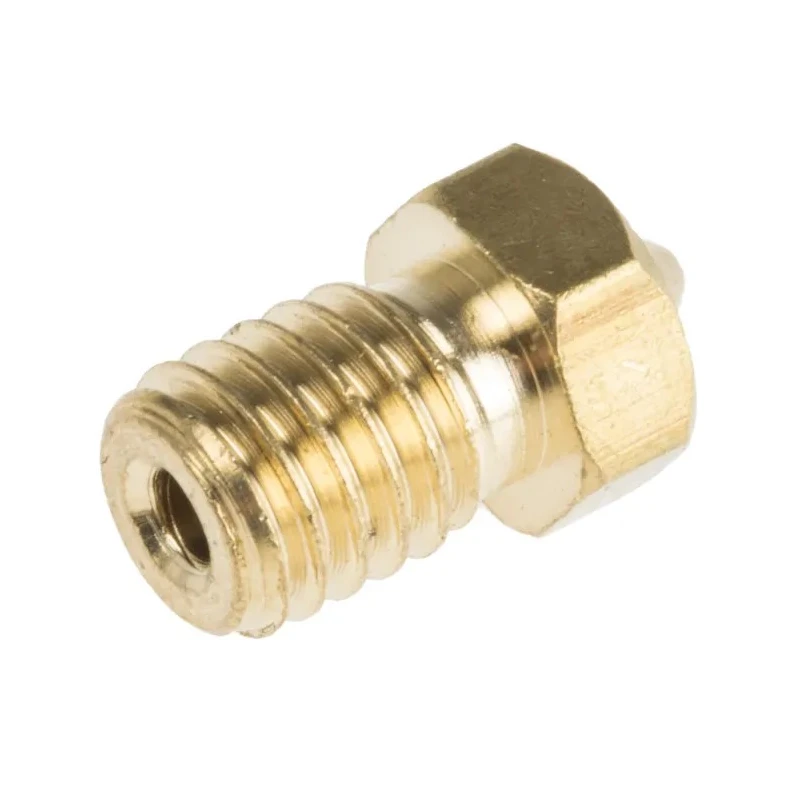 RS PRO 3D Printer Brass Nozzle 0.5 mm M6 Thread 173-4717