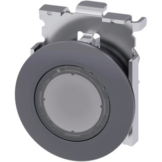 Siemens SIRIUS ACT Clear Momentary Push Button Switch, 30 mm Cutout, Round, IP69K/IP67/IP66, Plastic, 3SU1061-0JB70-0AA0