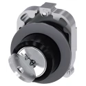 Siemens SIRIUS ACT 2-Position Key Switch Head, Momentary, 30 mm Cutout, Ronis Key, 3SU1060-4LC01-0AA0
