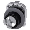 Siemens SIRIUS ACT 2-Position Key Switch Head, Momentary, 30 mm Cutout, Ronis Key, 3SU1060-4LC01-0AA0