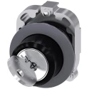 Siemens SIRIUS ACT 2-Position Key Switch Head, Momentary, 30 mm Cutout, Ronis Key, 3SU1060-4LC01-0AA0