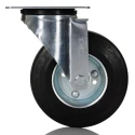 Tente Swivel Castor 100 kg Capacity 125 mm Solid Rubber Wheel Pressed Steel Frame Roller Bearing 3370DVR125P62