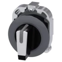 Siemens SIRIUS ACT 3 Position Illuminated Selector Switch Head 30 mm Cutout IP67 IP69K IP66 3SU1062-2DL60-0AA0