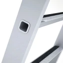Zarges Aluminium Step Ladder 5 Rungs, 1.32m Open Length, 8.4kg, 150kg Capacity, Double-Sided Access 41553
