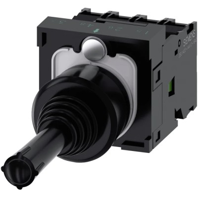 Siemens SIRIUS ACT 3SU11 4-Axis Joystick, Momentary, Round Handle, 10A, Screw Terminal, 3SU1100-7AF10-1QA0