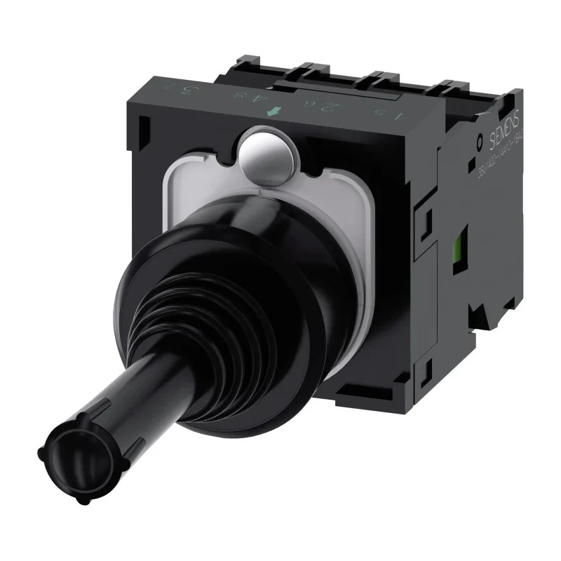 Siemens SIRIUS ACT 3SU11 4-Axis Joystick, Momentary, Round Handle, 10A, Screw Terminal, 3SU1100-7AF10-1QA0