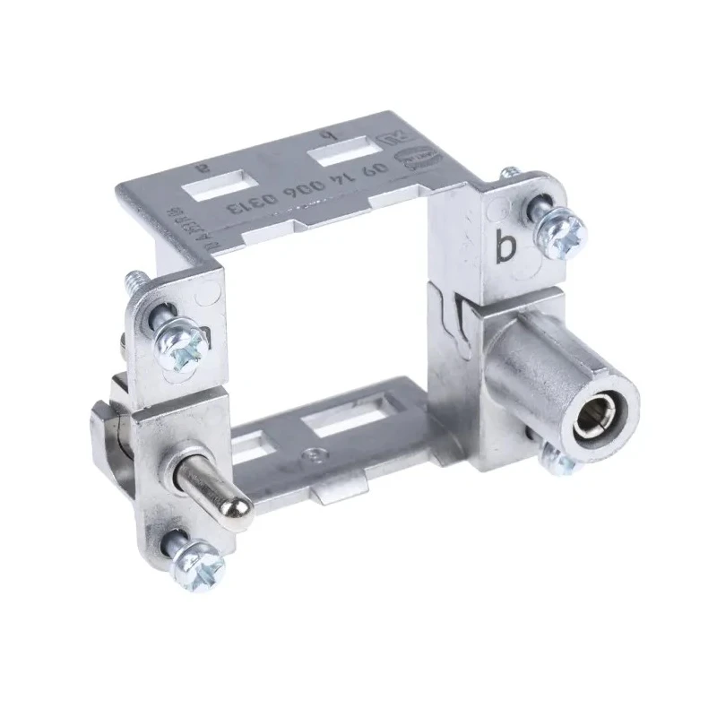 HARTING HAN Modular Metal Frame 6B, Thread Size M3, 4 Contact, Die Cast Zinc, For Standard Han Hoods 09140060313