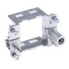 HARTING HAN Modular Metal Frame 6B, Thread Size M3, 4 Contact, Die Cast Zinc, For Standard Han Hoods 09140060313