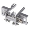 Harting Hood Frame, Die Cast Zinc, 1 Way, Top Cable Entry, HAN Modular Series, 10B Size, Black, Model 09140000304