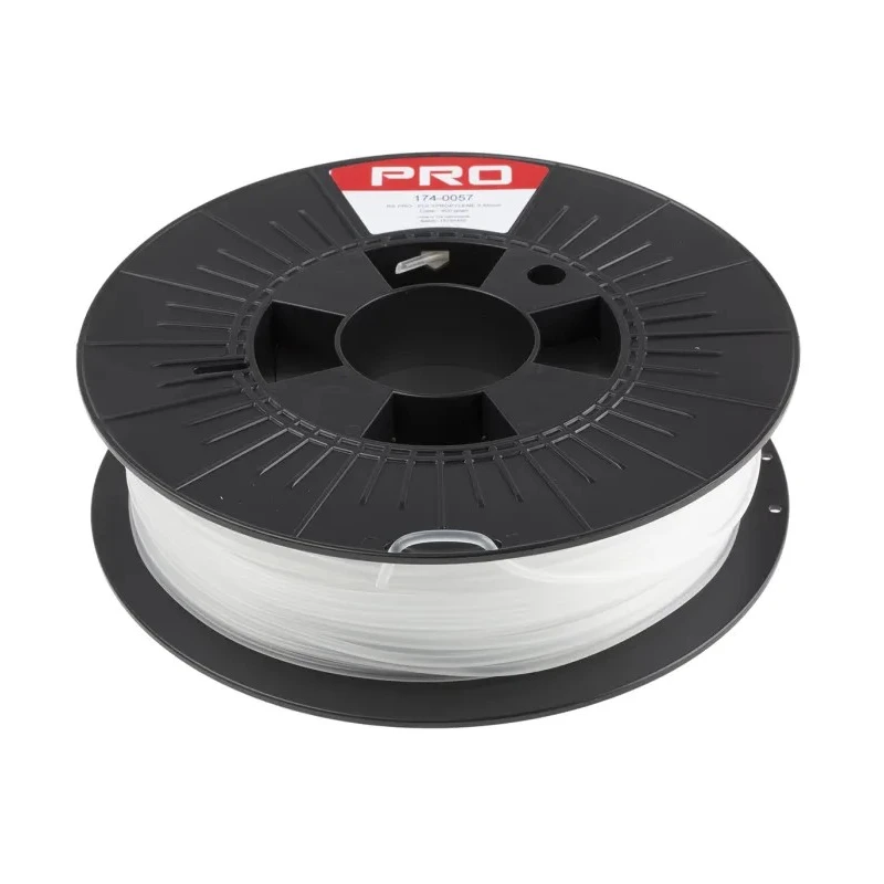 RS PRO 2.85 mm Transparent Polypropylene 3D Printer Filament, 500 g, FDM, 174-0057