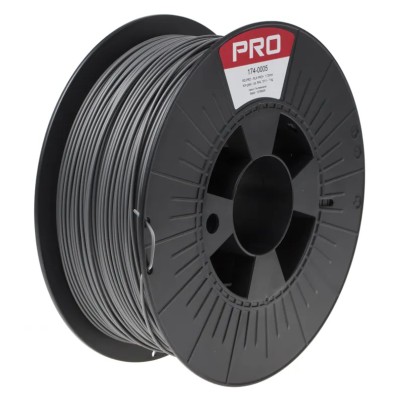 RS PRO 1.75 mm Grey PLA 3D Printer Filament 1 kg Spool FDM, Model 174-0005