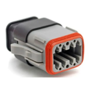 Amphenol Industrial 8 Way Automotive Connector Male, Grey, Cable Mount, Crimp Termination, IP67 AT06-08SA-SRGRY
