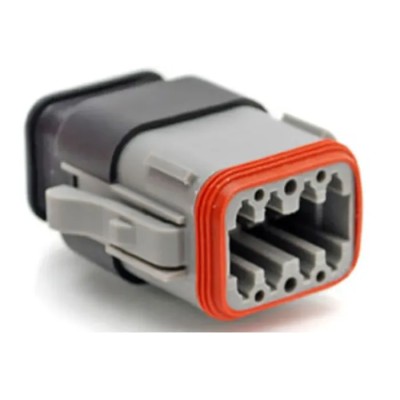 Amphenol Industrial 8 Way Automotive Connector Male, Grey, Cable Mount, Crimp Termination, IP67 AT06-08SA-SRGRY