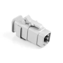 Amphenol Industrial 06 Automotive Connector Male, Grey, Cable, 6 Way, Crimp Termination ATM06-6S-SR01GY