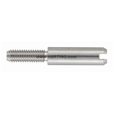 HARTING Pin Han-Snap Male Contact, 0933 Series, Size 10B, For 3 Module Connector, M3 Thread, Grey 09330009956